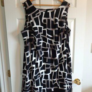Alyx Womens Career Sleeveless Sheath Stretch A-Line Multicolor Dress‎ Size 24W